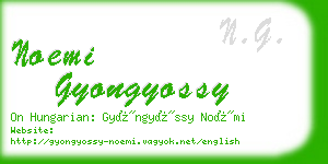 noemi gyongyossy business card